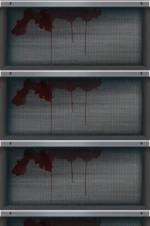 金属恐怖书架psd分层素材