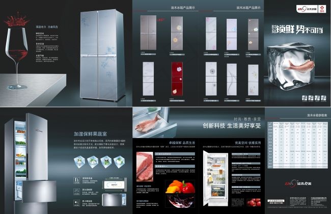浪木冰箱2011折页图片cdr矢量模版下载