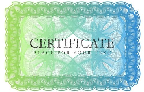 文凭毕业证书防伪花纹花边框图片