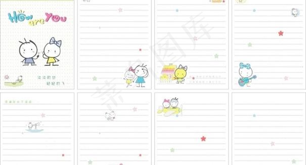 kiki&coco笔记本cdr矢量模版下载