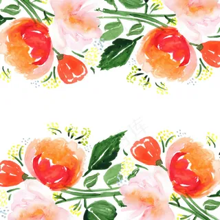 水彩花卉设计素材