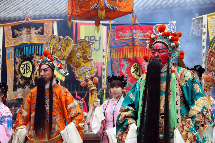 2015成都大庙会仿古祭祀图片