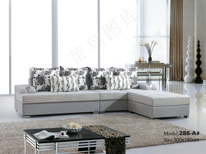 布艺沙发背景图片