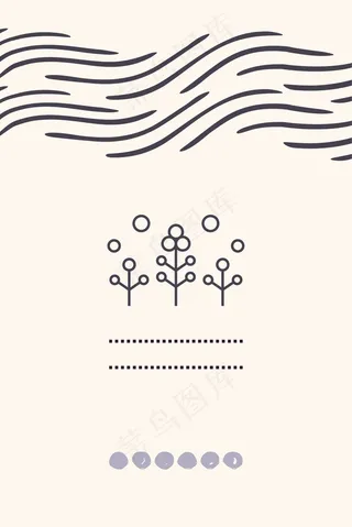 国外手绘时尚简约背景