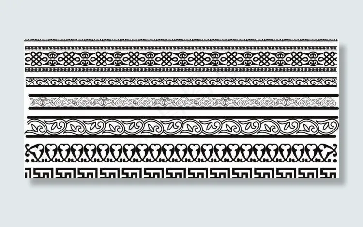 底纹边框图片ai矢量模版下载