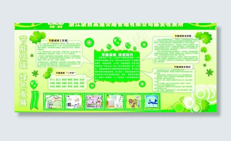 节能减排展板图片cdr矢量模版下载