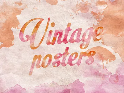 唯美水彩画特效字PSD模板文字可修...