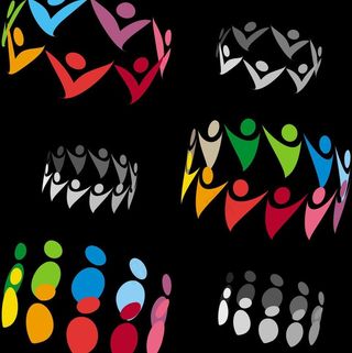 动感创意人物图标图片