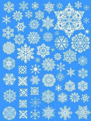 各类雪花背景素材