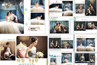 韩式简约风格婚纱相册模板