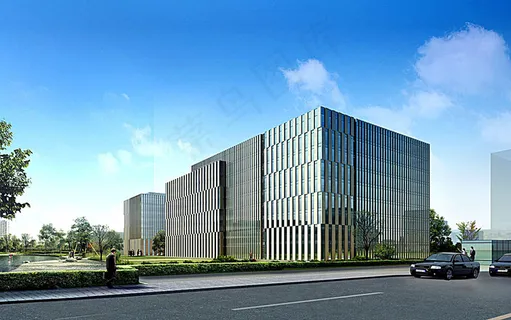 公司大楼透视图