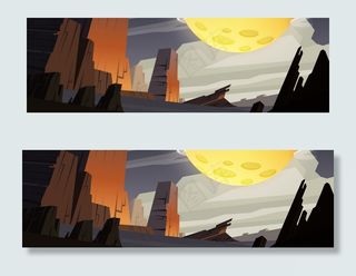 手绘中国风中秋节海报背景素材