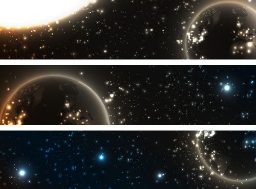 璀璨星光banner1——矢量素材