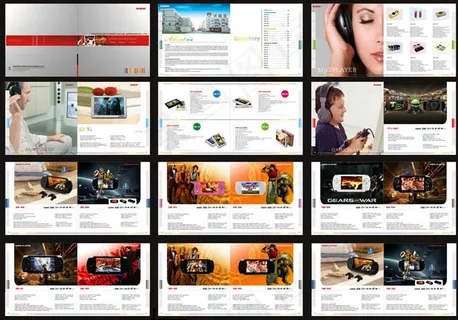 外贸电子产品画册设计矢量素材