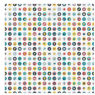 各种圆形扁平化图标图片