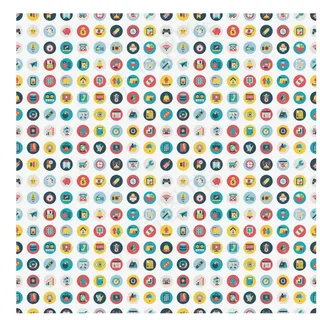 各种圆形扁平化图标图片