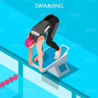 创意体育运动员项目设计矢量素材