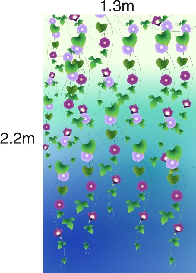 花叶cdr矢量模版下载