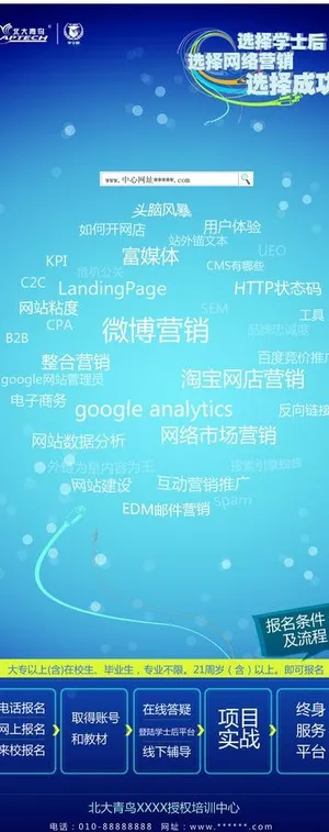 网络营销易拉宝图片