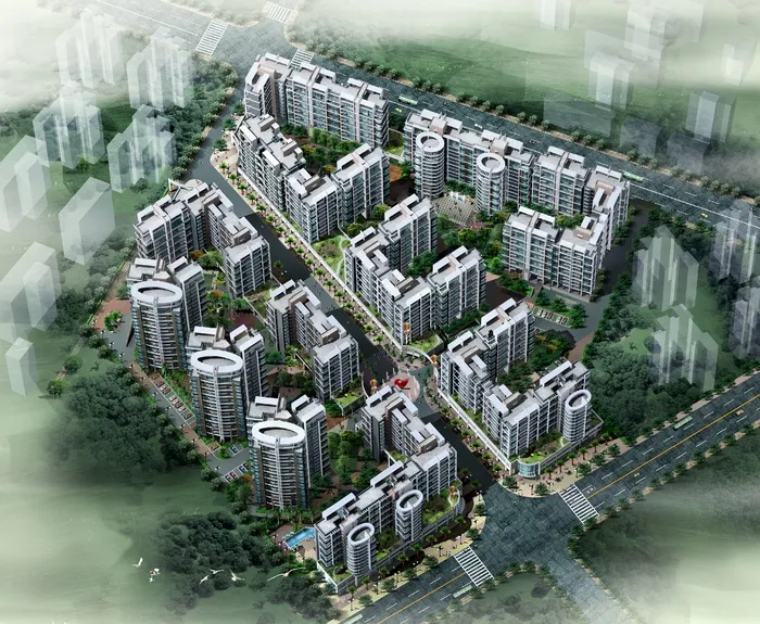 小区效果图图片