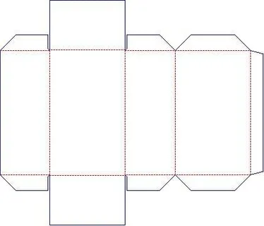 包装盒展开结构图