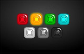 七色警报按钮flash动画