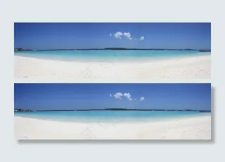 马尔代夫海滩全景图片