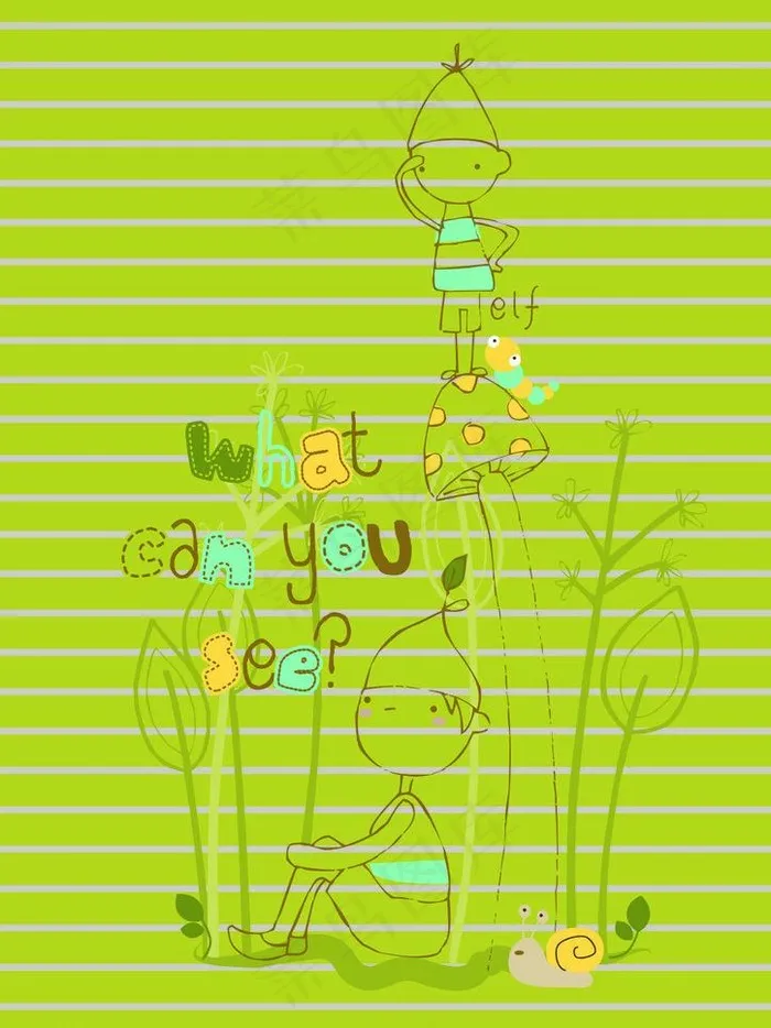 儿童卡通素材图片cdr矢量模版下载