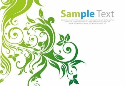 涡流花卉背景矢量