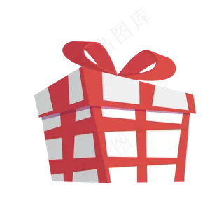 手绘卡通礼盒素材png