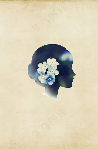 人物 镂空 剪影 母亲节 孕妇图片