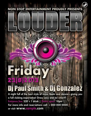 时尚酒吧KTV海报PSD分层素材