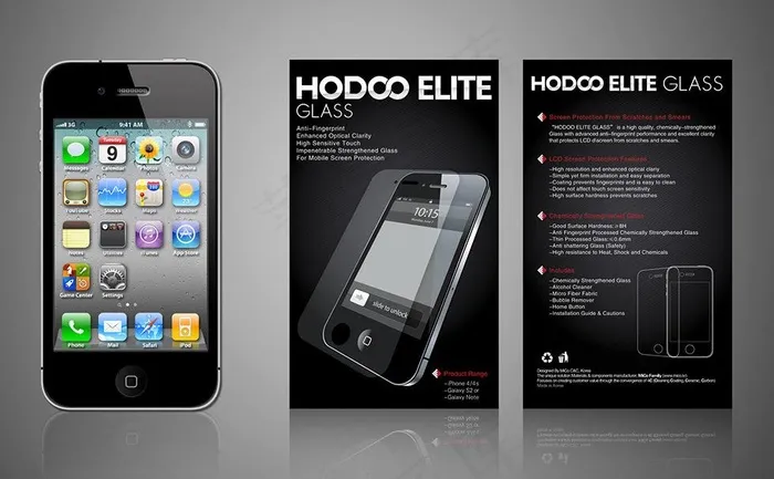 iphone贴膜包装图片ai矢量模版下载
