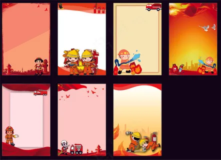 透明色卡通风消防灭火器免抠元素