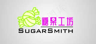 糖果 logo 卡通