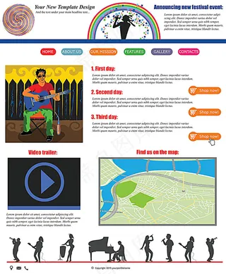 个性音乐网站素材