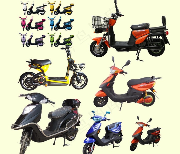 电动车 摩托车 电图片(7295X6675(DPI:300))psd模版下载