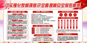 反间谍安全宣传展板设计