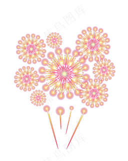 矢量手绘卡通烟花矢量手绘卡通烟花