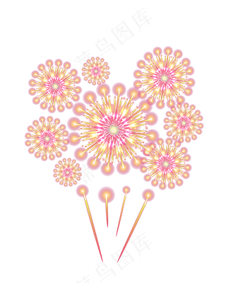 矢量手绘卡通烟花矢量手绘卡通烟花