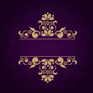 美丽的花卉装饰的金色边框 美丽的花卉装饰的金色边框