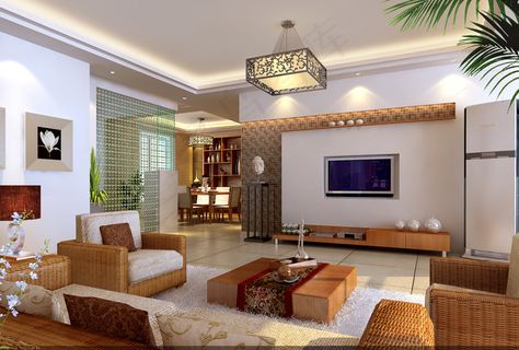 中式温馨客厅设计效果图 中式温馨客厅设计效果图