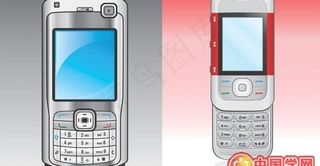 2款逼真手机矢量素材