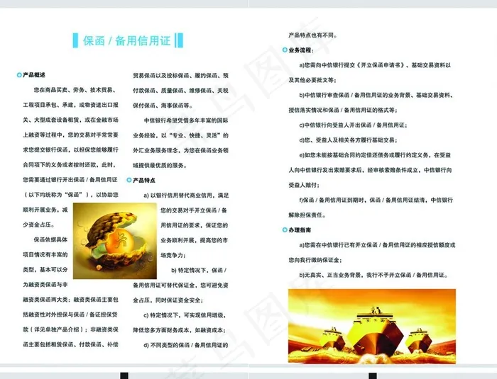 中信银行 走出去企业服务画册图片