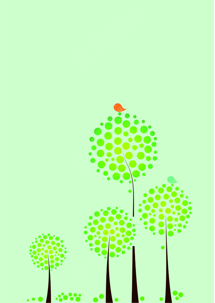 绿色简约设计海报背景