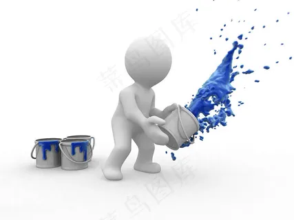 3D小人刷漆 3D小人刷漆