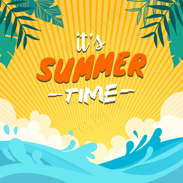 水纹水波纹浪花水珠夏季素材