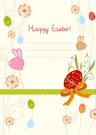 卡通Q版手绘画动物矢量