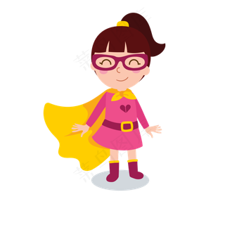 儿童节超级女英雄PNG儿童节超级女英雄PNG,免抠元素