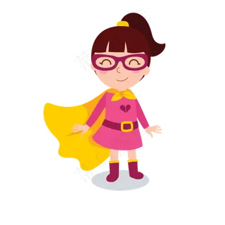 儿童节超级女英雄PNG儿童节超级女英雄PNG,免抠元素